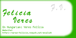 felicia veres business card